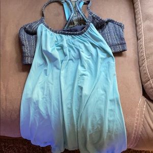 Light blue LuLu lemon size 6 workout top